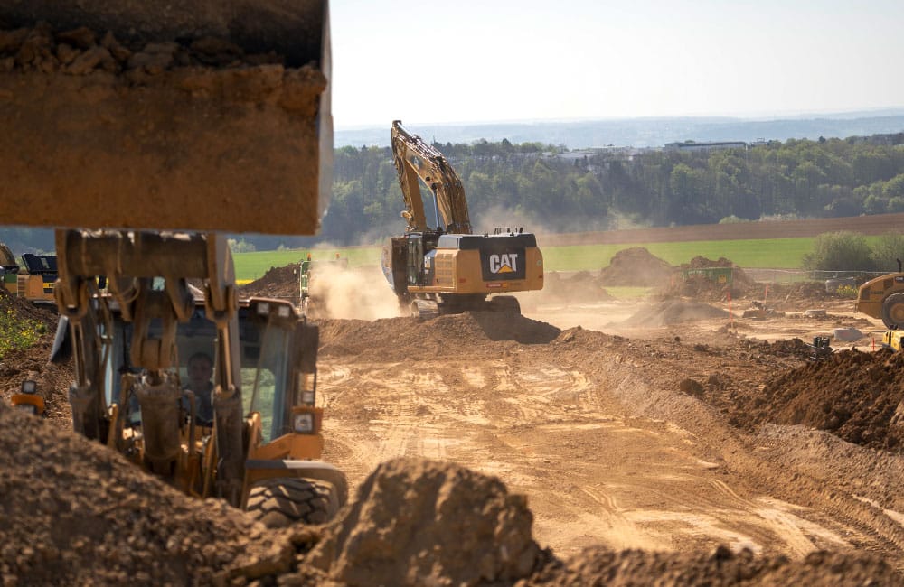 Fundament-Verfuellarbeiten